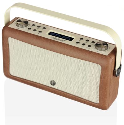 VQ Hepburn MKII DAB/DAB+/FM Radio and Bluetooth Speaker with Aux In Clock and Two Alarms - Brown VQ Hepburn MKII DAB/DAB+/FM Radio and Bluetooth Speaker with Aux In Clock and Two Alarms - Brown